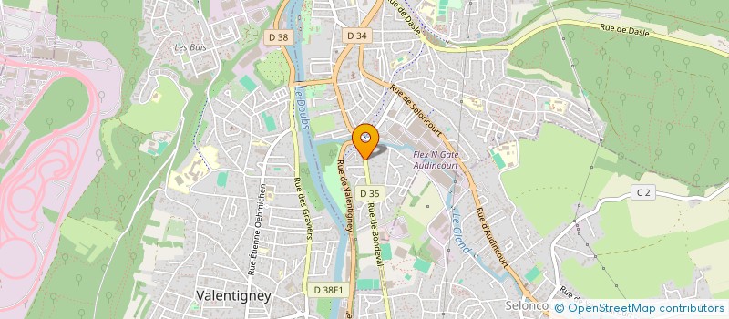 localisation de l'entreprise COMITE INTERENTREPRISE CULTUREL SOCIAL  AUDINCOURT