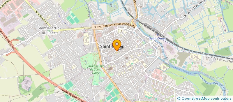 localisation de l'entreprise COMITE INTERENTREPRISE DE ST OMER  SAINT-OMER