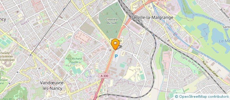 localisation de l'entreprise COMITE INTERENTREPRISES ORTF  VANDUVRE-LES-NANCY