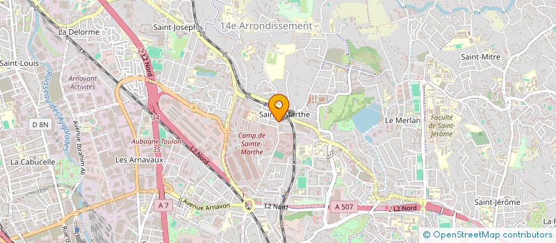 localisation de l'entreprise COMITE INTERET QRT DE SAINTE MARTHE à MARSEILLE