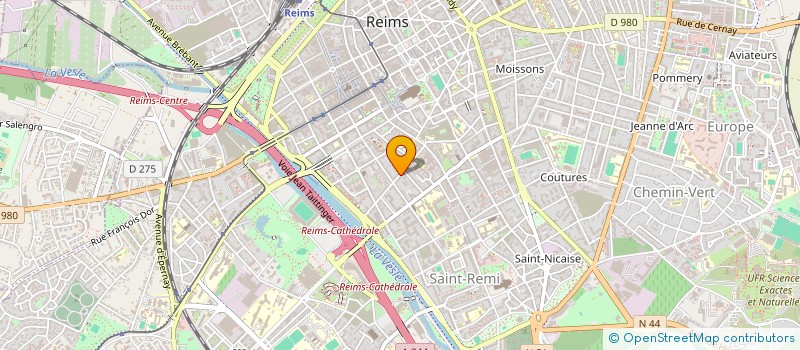 localisation de l'entreprise COMITE INTERNAT AIDE SEVRAGE TABAGIQUE  REIMS