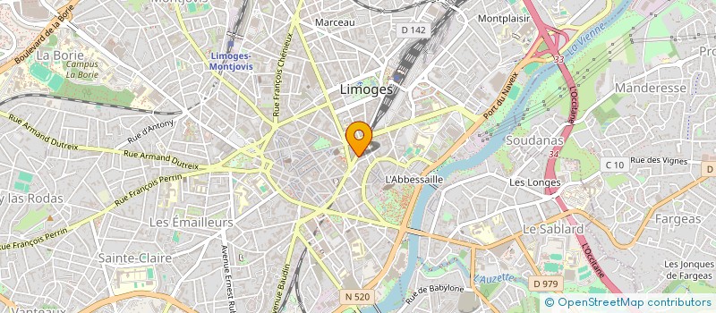 localisation de l'entreprise COMITE INTERNATIONAL CREATEURS EN EMAIL à LIMOGES