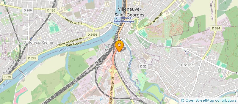 localisation de l'entreprise COMITE INTERNATIONAL POUR LA DEFENSE DES DROITS (CIDD)  VILLENEUVE ST GEORGES