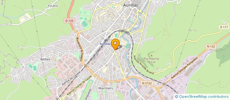 localisation de l'entreprise COMITE INTERPRO FROMAGE CANTAL à AURILLAC