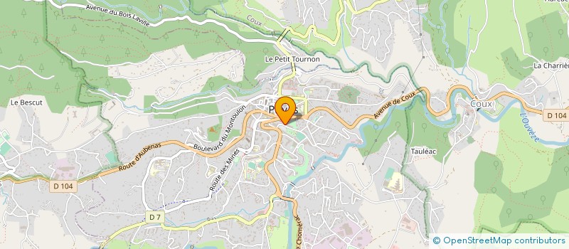 localisation de l'entreprise COMITE INTERPROF CHATAIGNE ARDECHE à PRIVAS