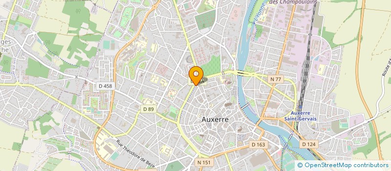 localisation de l'entreprise COMITE INTERPROF DU LOGEMENT à AUXERRE