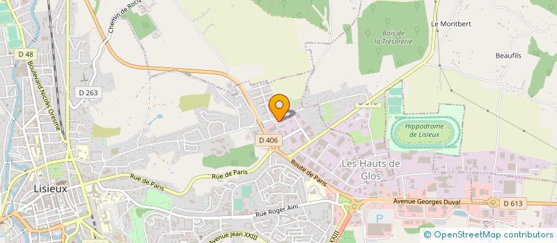 localisation de l'entreprise COMITE INTERPROF PROMOTION PAYS D'AUGE à LISIEUX