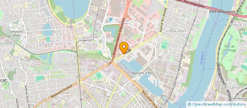 localisation de l'entreprise COMITE INTERPROFESSIONNEL DE DEFENSE UNITAIRE ET D'AIDE AUX TRAVAILLEURS INDEPENDANTS  BORDEAUX