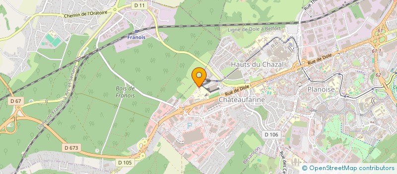 localisation de l'entreprise COMITE INTERPROFESSIONNEL DE PROMOTION DES BOIS DU JURA AOC (CIPBJ) à BESANCON