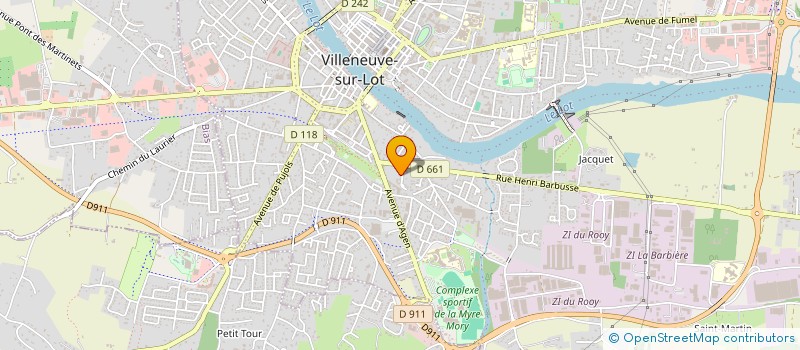 localisation de l'entreprise COMITE INTERPROFESSIONNEL DU PRUNEAU D'AGEN  VILLENEUVE-SUR-LOT