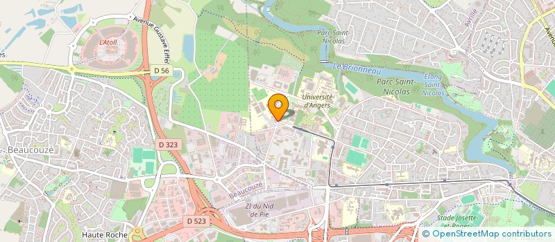 localisation de l'entreprise COMITE INTERPROFESSIONNEL DU VEGETAL SPECIALISE à ANGERS