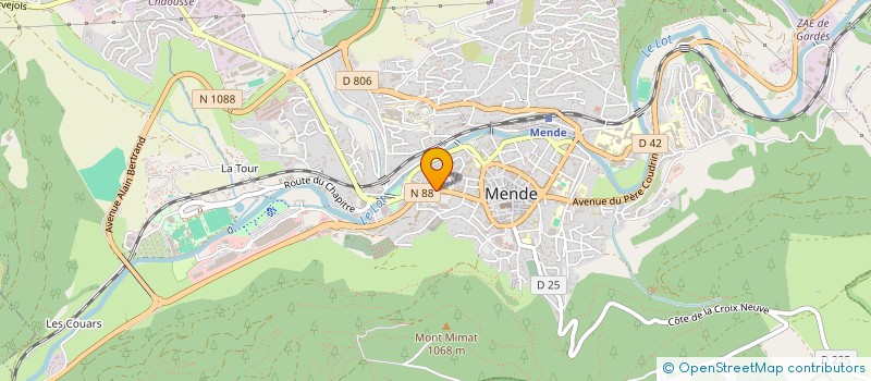 localisation de l'entreprise COMITE INTERPROFESSIONNEL LAITIER LOZERE à MENDE