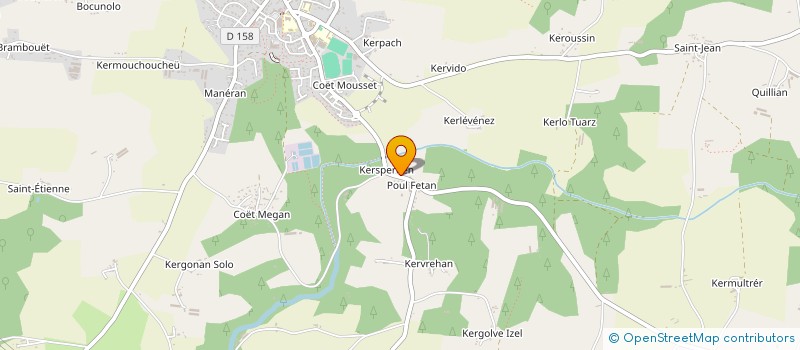 localisation de l'entreprise COMITE JEUNES DE PONT KERRAN  LANGUIDIC