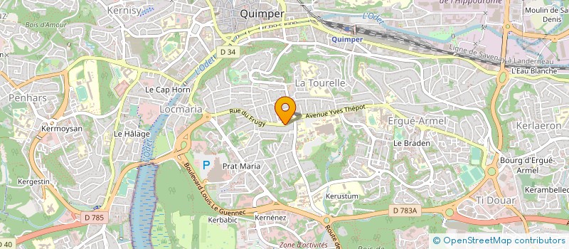 localisation de l'entreprise COMITE JPA 29 à QUIMPER