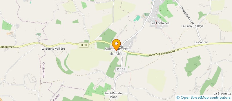 localisation de l'entreprise COMITE JUMELAGE CREVECOEUR EN AUGE  MEZIDON VALLEE D'AUGE