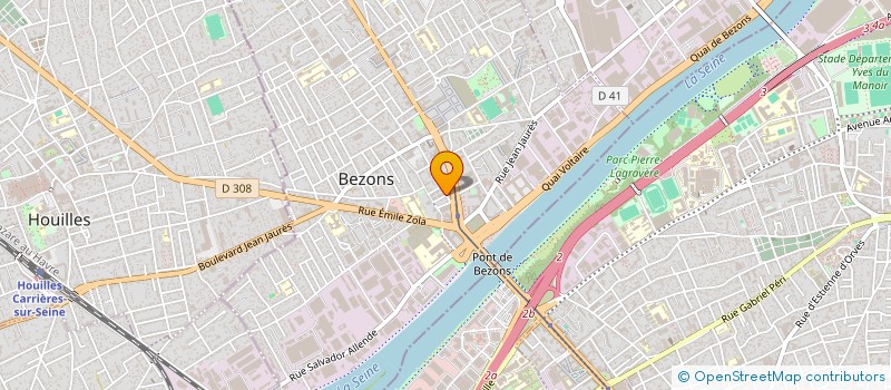 localisation de l'entreprise COMITE JUMELAGE DE BEZONS  BEZONS