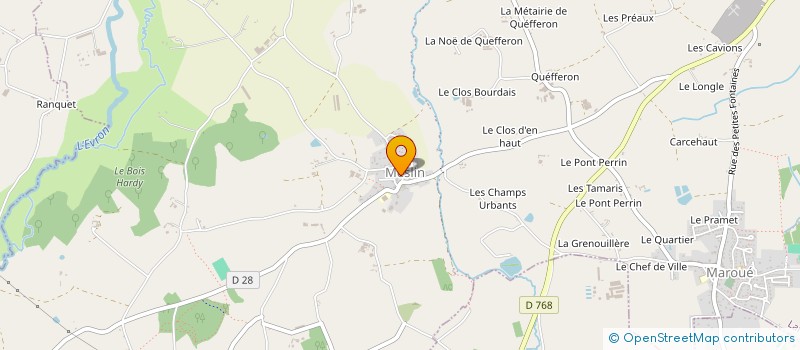 localisation de l'entreprise COMITE JUMELAGE MESLIN-TREGENESTRE  LAMBALLE-ARMOR