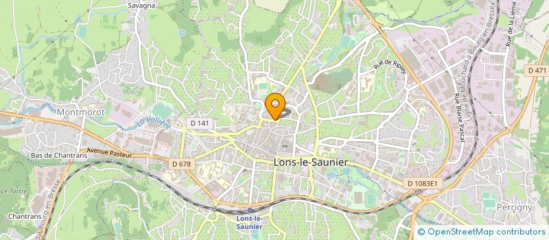 localisation de l'entreprise COMITE JUMELAGE VILLE DE LONS à LONS-LE-SAUNIER