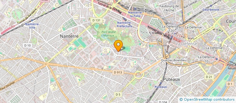 localisation de l'entreprise COMITE K'NAVALESK DES HAUTS DE SEINE  NANTERRE