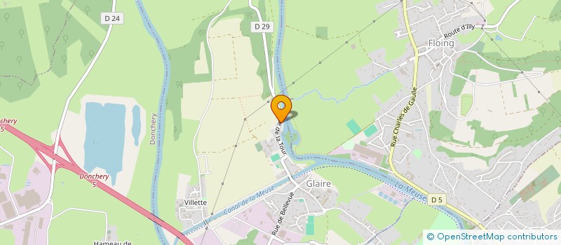localisation de l'entreprise COMITE LA TOUR GLAIRE à GLAIRE
