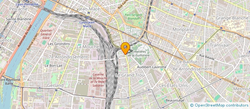 localisation de l'entreprise COMITE LAICITE REPUBLIQUE AIN-RHONE  LYON