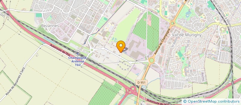 localisation de l'entreprise COMITE LAICITE REPUBLIQUE MARNE  BEZANNES