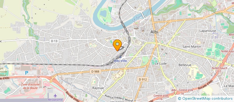 localisation de l'entreprise COMITE LAIQUE TARNAIS POUR LA DEFENSE ET LA PROMOTION DE LA LOI 1905 à ALBI