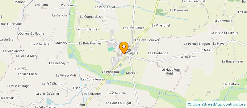 localisation de l'entreprise COMITE LANDUJANAIS DES FETES  LANDUJAN