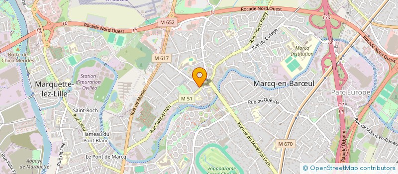 localisation de l'entreprise COMITE LANGUE ET CULTURE ITALIENNE à MARCQ-EN-BARŒUL