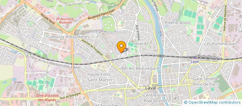 localisation de l'entreprise COMITE LAVALGERIE 53 à LAVAL