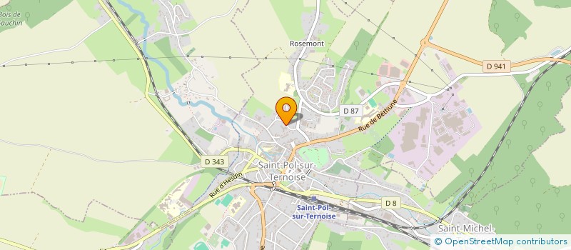 localisation de l'entreprise COMITE LES JOURS PAISIBLES à SAINT-POL-SUR-TERNOISE
