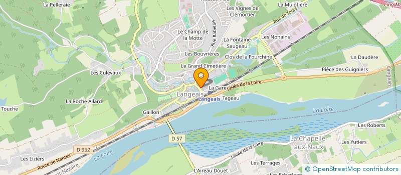 localisation de l'entreprise COMITE LIAISON INTER PROFESSIONS SERVICE  LANGEAIS