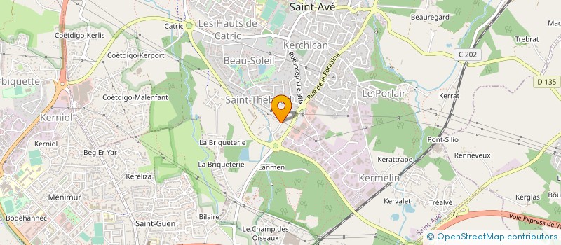 localisation de l'entreprise COMITE LIAISON P AGEES MORBIHA à SAINT-AVE