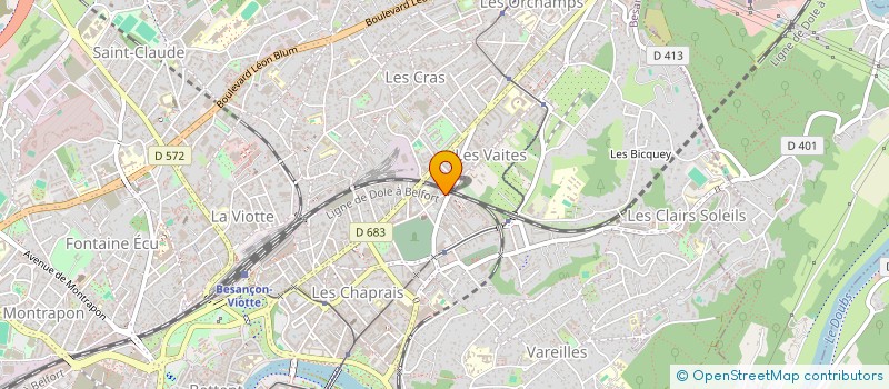 localisation de l'entreprise COMITE LIAISON PEDAGOGIE ALTERNATIVE  BESANCON