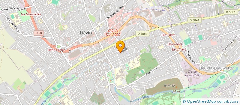 localisation de l'entreprise COMITE LIEVINOIS COORDIN PERSONNES AGEES à LIEVIN