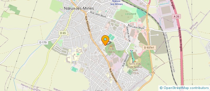 localisation de l'entreprise COMITE LOCAL ANIMATION NOEUXOI  NOEUX LES MINES