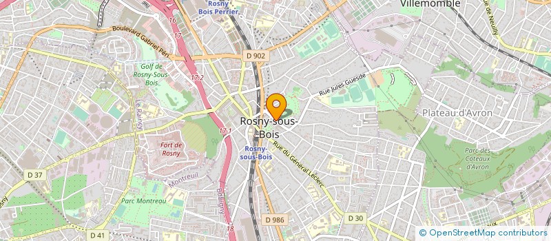localisation de l'entreprise COMITE LOCAL APAJH DE ROSNY SOUS BOIS à ROSNY-SOUS-BOIS