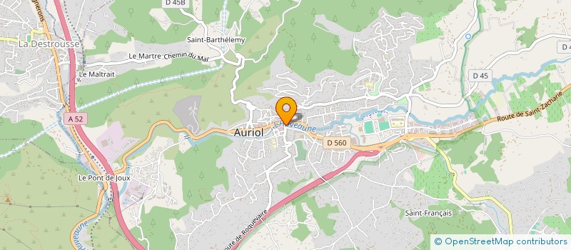 localisation de l'entreprise COMITE LOCAL D'ACTION SOCIALE DES FONCTIONNAIRES TERRITORIAUX DE LA VILLE D'AURIOL  AURIOL