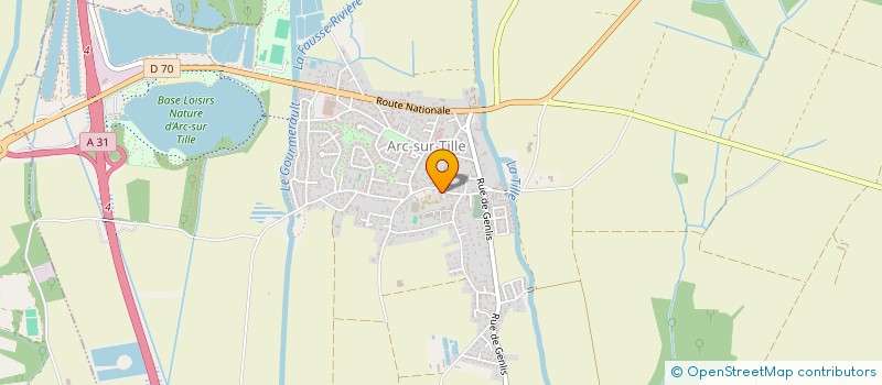 localisation de l'entreprise COMITE LOCAL D'ARC SUR TILLE DE LA FNACA  ARC-SUR-TILLE