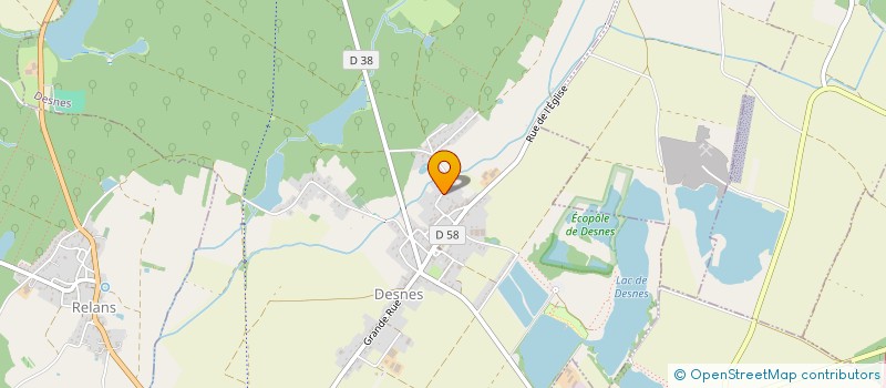 localisation de l'entreprise COMITE LOCAL DE FRANCHE-COMTE DE L'ASSOCIATION FRANCE CUBA  DESNES