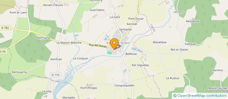 localisation de l'entreprise COMITE LOCAL DE KERNASCLEDEN DE LA FEDERATION NATIONALE DES ANCIENS COMBATTANTS EN ALGERIE  KERNASCLEDEN