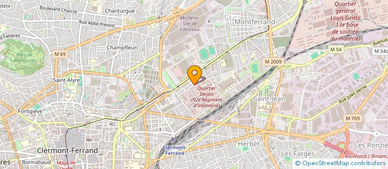 localisation de l'entreprise COMITE LOCAL DE LA DIRECTION DEPARTEMENTALE DE L'EMPLOI, DU TRAVAIL ET DES SOLIDARITES DU PUY-DE-DOME  CLERMONT-FERRAND