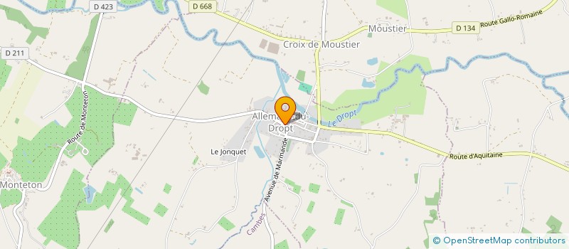 localisation de l'entreprise COMITE LOCAL DE MIRAMONT  MIRAMONT-DE-GUYENNE