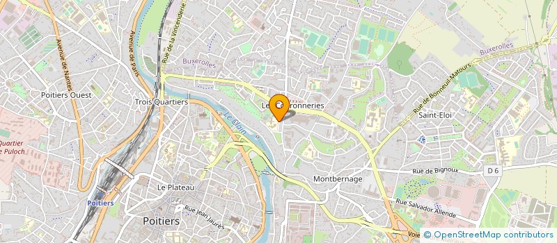 localisation de l'entreprise COMITE LOCAL DE POITIERS FRANCE-AMERIQUE LATINE à POITIERS