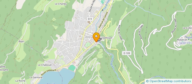 localisation de l'entreprise COMITE LOCAL DE SAINT PIERRE D'ALLEVARD DE LA FNACA  ALLEVARD