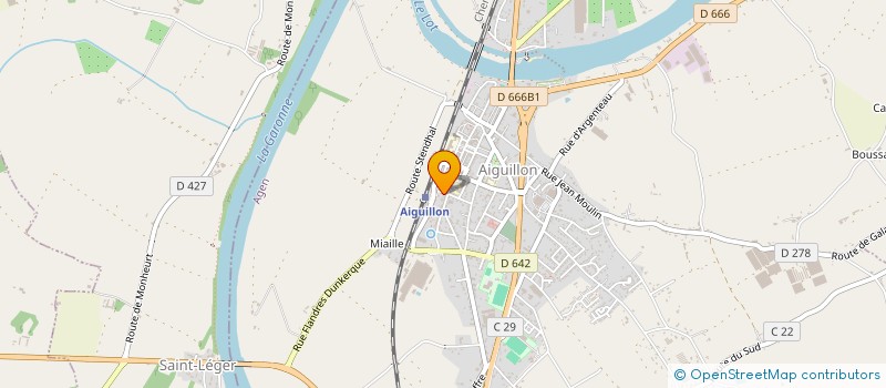 localisation de l'entreprise COMITE LOCAL DES ANCIENS COMBATTANTS EN ALGERIE MAROC TUNISIE  AIGUILLON