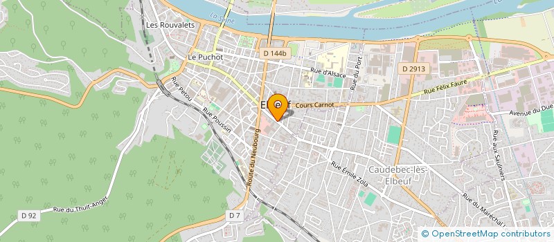 localisation de l'entreprise COMITE LOCAL ELBEUF SECOUR POPUL FRANCAI  ELBEUF