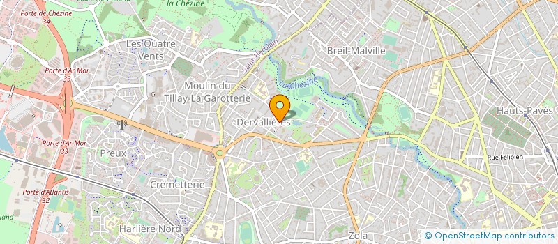 localisation de l'entreprise COMITE LOCAL ENFAN DERVALLIERE  NANTES