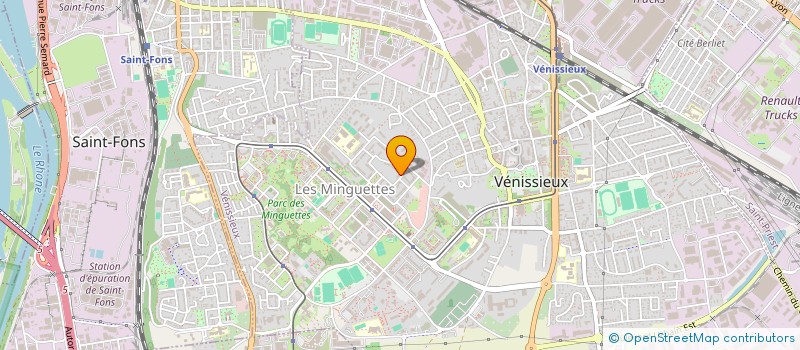 localisation de l'entreprise COMITE LOCAL LOGEMENT AUTONOME DES JEUNE  VENISSIEUX