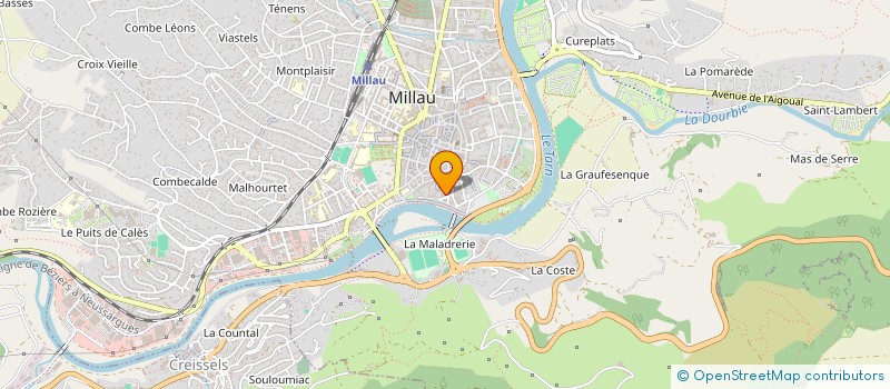 localisation de l'entreprise COMITE LOCAL LOGEMENT AUTONOMES JEUNES à MILLAU